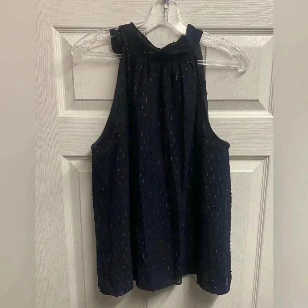 *SOLD*J. Crew Halter Top With Shimmer Design Size 12 - Picture 2 of 6